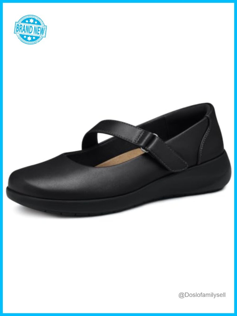 SHIBEVER Women's Mary Jane Ballet Flats Arch Support Cushioned Orthopedic